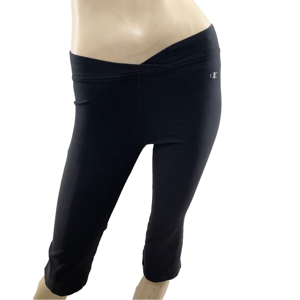 Champion- Classic Black Cross Waist Leggings- S